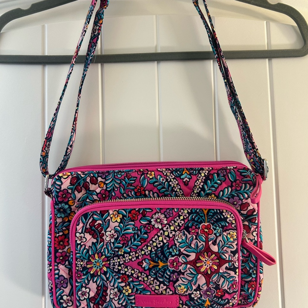 Vera Bradley Floral Pink Crossbody Bag
